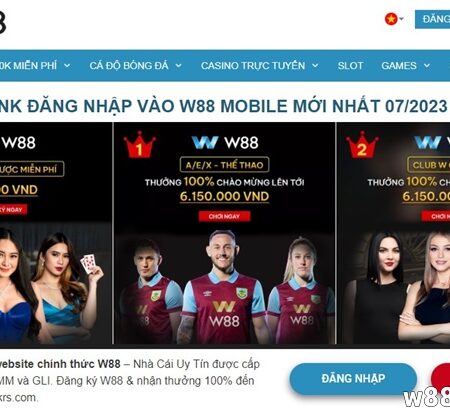 W88 KRS – Đăng nhập nhanh chóng, cá cược an toàn tại W88 